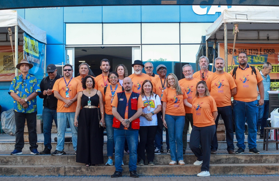 Ato no Matriz II reforça mobilização por um Saúde Caixa sustentável e acessível