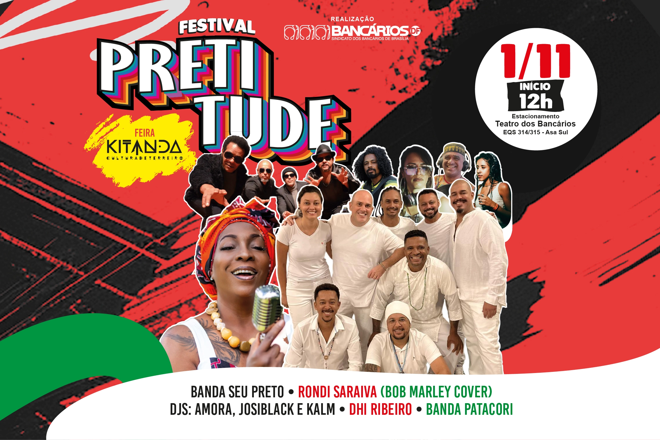 Dia 1º de novembro tem o Festival Pretitude celebrando a cultura afro-brasileira