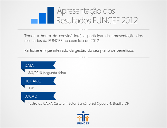 Convite FUNCEF Apresentação DF