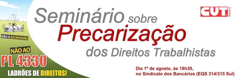 seminario precarização