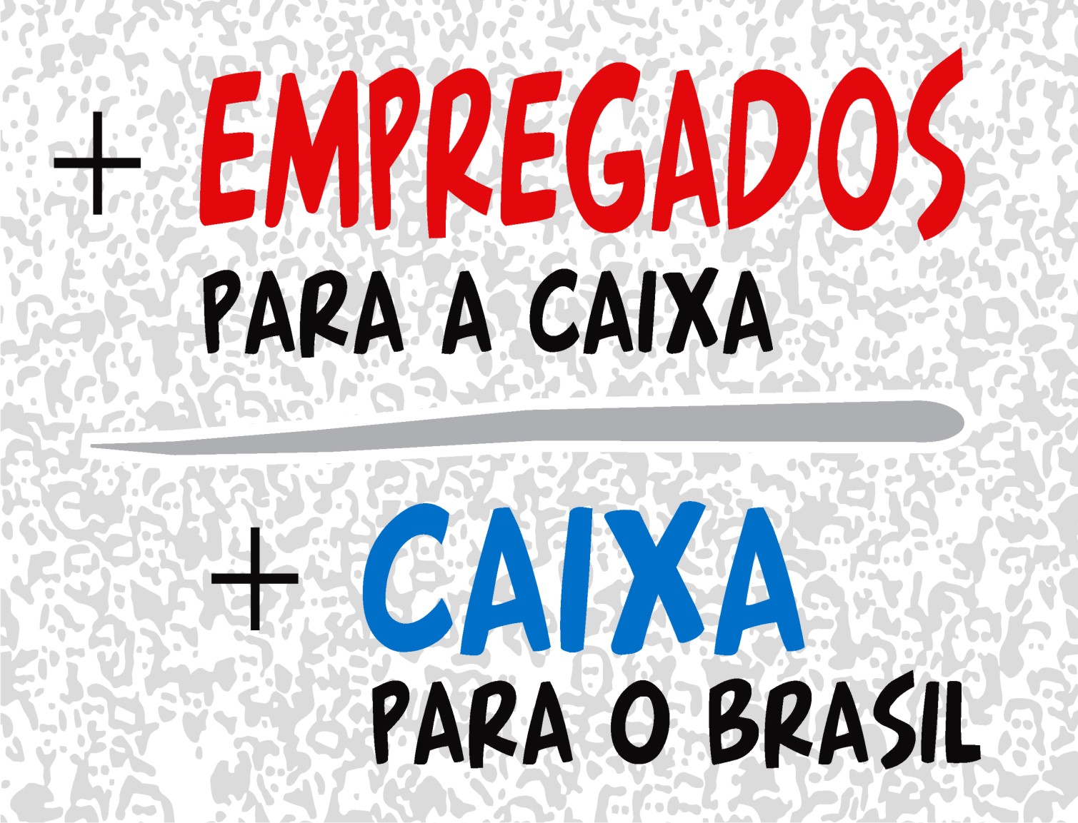 Resultado de imagem para MAIS EMPREGADOS PARA A CAIXA MAIS CAIXA PARA O BRASIL